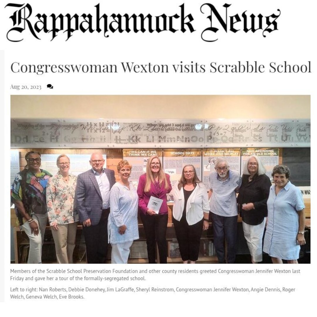 Congresswoman Wexton visits Scrabble School