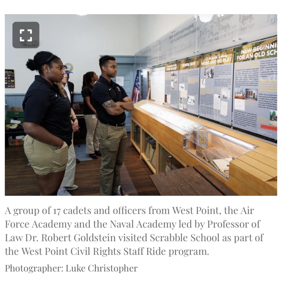 SSPF Military visit - cadets at storyboard